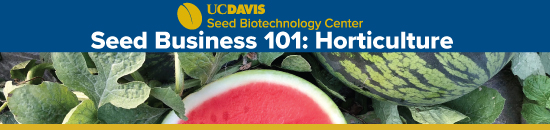 SB101: Horticulture course banner graphic w/watermelon photo